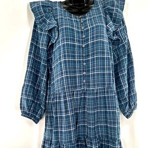 Madewell Plaid Dress women’s size XS
